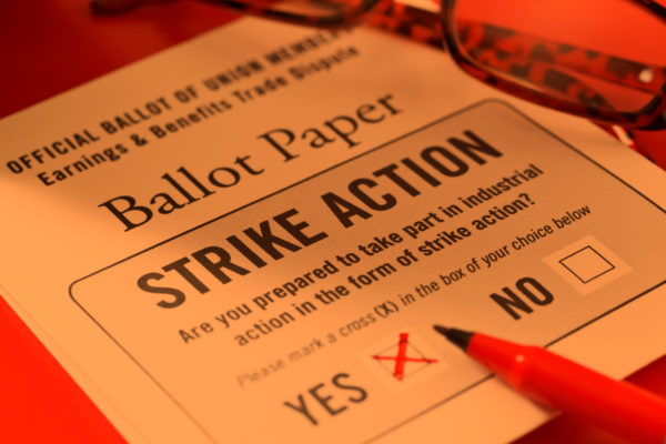 Industrial Action Ballot Paper